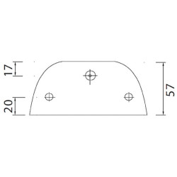 Valstybinio numerio apšvietimas 5W, stačiakampis, 12V, skaidrus, užsukamas, 100x57x60mm, Regpoint I by Aspöck 363209027