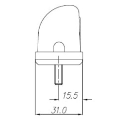 Valstybinio numerio apšvietimas LED kompaktiškas LA41003