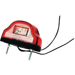 Valstybinio numerio apšvietimas LED, 12-24V, raudonas, 101x58,5x59,6mm, Kramp LA41001