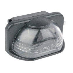 Valstybinio numerio apšvietimas 10W, stačiakampis, 12V, skaidrus, užsukamas, 72x35x49,5mm, Jokon 134007101