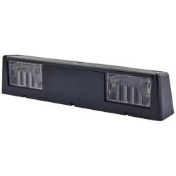 Valstybinio numerio apšvietimas 5W, stačiakampis, 12/24V, baltas, užsukamas, 266x45mm, ašmenų gnybtas, Hella 2KA004525001