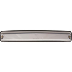 Valstybinio numerio apšvietimas 5W, stačiakampis, 12/24V, baltas, užsegamas, 260x39x45mm, Hella 2KA001610001