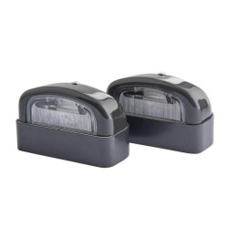 Valstybinio numerio apšvietimas 5W, stačiakampis, 12V, skaidrus, užsukamas, 105x63mm, ašmenų gnybtas, Hella 2KA001386281