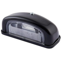 Valstybinio numerio apšvietimas 5W, stačiakampis, 12V, skaidrus, užsukamas, 105x40x55mm, ašmenų gnybtas, Hella 2KA001386231