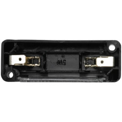 Valstybinio numerio apšvietimas 5W, stačiakampis, 12/24V, baltas, užsukamas, 83x33mm, ašmenų gnybtas, Hella 2KA003168021