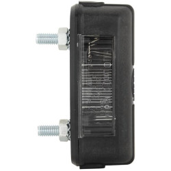 Valstybinio numerio apšvietimas 5W, stačiakampis, 12/24V, baltas, užsukamas, 80x31mm, ašmenų gnybtas, Hella 2KA001389101