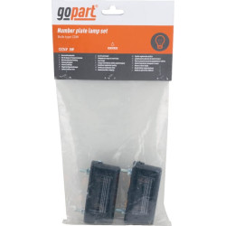 Valstybinio numerio apšvietimas 5W, stačiakampis, 12/24V, baltas, 85x30x38,8mm, gopart LA46002