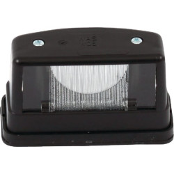 Valstybinio numerio ženklo šviesa stačiakampė, 12/24V, skaidrus, užsukamas, 55x61x109mm, Waś 1400697100