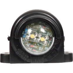 Valstybinio numerio apšvietimas LED, apvalus, 12/24V, baltas, užsukamas, 76x58x42mm, Waś 1400697200