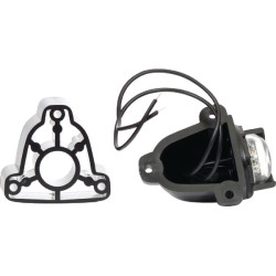 Valstybinio numerio apšvietimas LED, apvalus, 12/24V, baltas, užsukamas, 76x58x42mm, Waś 1400697200