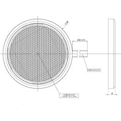 Vidinis šviesos diodas, 3,50 W, 85 lm, apvalus, 12 V, baltas, Ø 58 mm, 19 LED, gopart LA50003