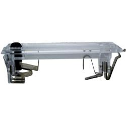 Vidinis apšvietimas stačiakampis, 12V, skaidrus, spaustukas, 82x316mm, Hella 2JA002931031