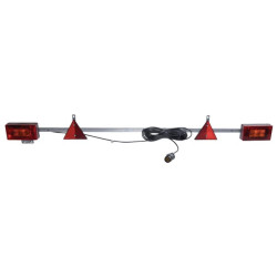 Šviesos lenta 12V 1,6m, 12m laidas, 7 kontaktų kištukas Ajba LA91215