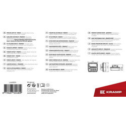 Belaidžio apšvietimo rinkinys LED, kvadratinis, 12V, ličio jonų, magnetinis, 110x103, 7 kontaktų kištukas, Kramp LA60035