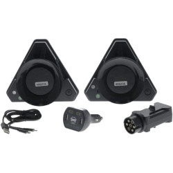 Belaidis šviesos diodas, trikampis, 12/24V, ličio jonų, magnetinis, 178,5x155 mm, 7 kontaktų kištukas, Kramp LA60050