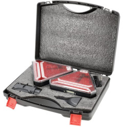 Belaidis šviesos diodas, trikampis, 12/24V, ličio jonų, magnetinis, 178,5x155 mm, 7 kontaktų kištukas, Kramp LA60050