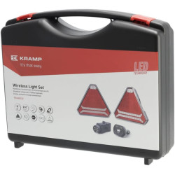 Belaidis šviesos diodas, trikampis, 12/24V, ličio jonų, magnetinis, 178,5x155 mm, 7 kontaktų kištukas, Kramp LA60050