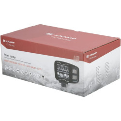 Priekiniai žibintai LED, stačiakampiai, 12/24V, 220x197,2x80,5 mm, šildomi, tolimosios / artimosios šviesos, apsauga nuo sniego,