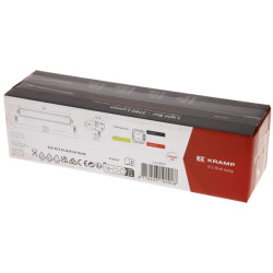 Darbo šviesos juosta LED, 45W, 3780lm, stačiakampė, 12/24V, balta/oranžinė, 246x40x54mm Deutsch kištukas, Combo, tiesus, 9LED, E