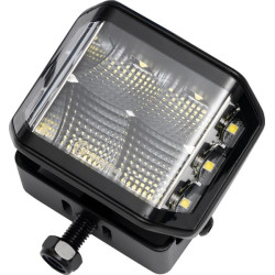 Darbinis šviesos diodas, 70W, 8400 lm, kvadratinis, 12/24V, baltas, 97x77x75mm Deutsch kištukas, Flood, 10 LED LA10613