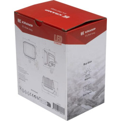 Darbinis šviesos diodas, 70W, 8400 lm, kvadratinis, 12/24V, baltas, 97x77x75mm Deutsch kištukas, Flood, 10 LED LA10613