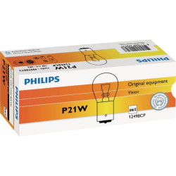Lemputė Kaitrinė sfera P21W 12V 21W BA15s balta Philips GL12498