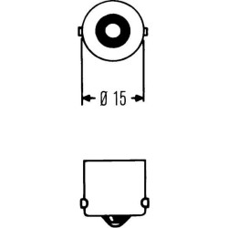 Lemputė Įprasta kriaušė P21W 12V 21W BA15s balta Philips GL12498B2