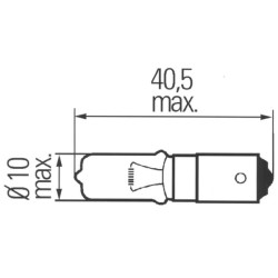 Lemputė H21W 12V 21W BAY9s Hella 8GH008417001