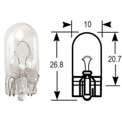 Indikatoriaus / skydelio lemputė 12v 3w VLX0504