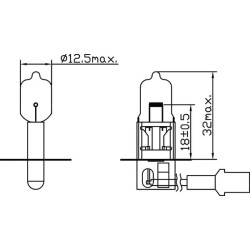 Lemputė H3 24V 70W PX22s Kramp B2417