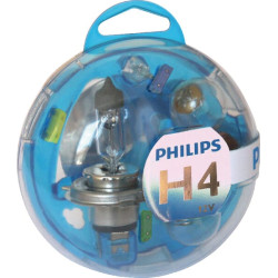 Lempučių rinkinys Halogen H4 12V P43t Philips GL55718EBKM