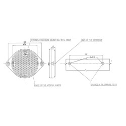 Apvalus refleksas prisukimui raudonas 1415000021