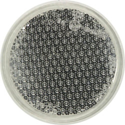 Apvalus refleksas su varžtu baltas 1415000010