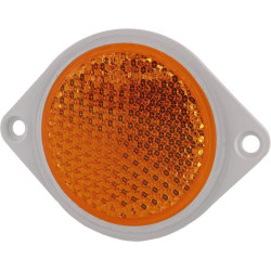 Apvalus oranžinis atšvaitas su varžtais 1415000022