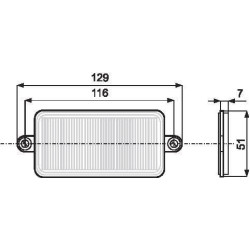 Stačiakampis refleksas, skirtas prisukti raudoną 1415000211