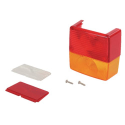 Šviesos objektyvas, raudonas/skaidrus/gintarinis, kvadratinis LH/RH/galinis Jokon 190058000