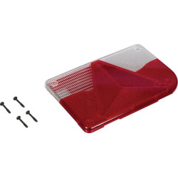 Šviesos objektyvas, raudonas/skaidrus, stačiakampis galinis/dešinis Jokon 190070120