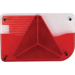 Šviesos objektyvas, raudonas/skaidrus, stačiakampis galinis/dešinis Jokon 190070120