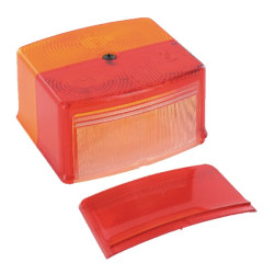 Šviesos objektyvas, raudonas/skaidrus/gintarinis, kvadratinis galinis/dešinis Jokon 196037120