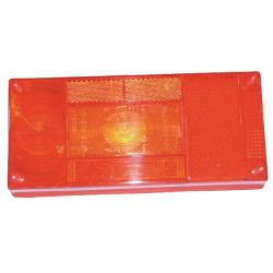 Šviesus objektyvas, gintarinis/raudonas, stačiakampis LH/RH/galinis Aspöck 188460007