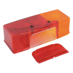 Šviesos objektyvas, raudonas/skaidrus/gintarinis galinis/dešinis Jokon 196023121