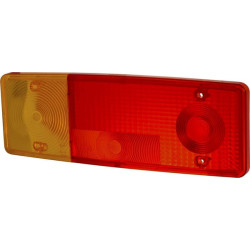 Šviesos lęšis, gintarinis/raudonas 284x102mm galinis/kairysis Waś 1400680705