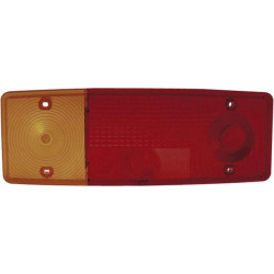 Šviesos lęšis, gintarinis/raudonas 284x102mm galinis/kairysis Waś 1400680715