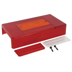 Šviesos objektyvas, raudonas/skaidrus/gintarinis LH/RH/galinis Jokon 190028001