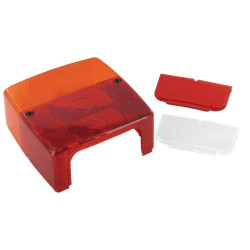 Šviesos objektyvas, raudonas/skaidrus/gintarinis, kvadratinis LH/RH/galinis Jokon 190020410