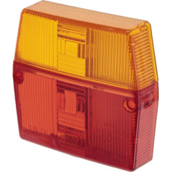 Šviesus objektyvas, gintarinis/raudonas, kvadratinis LH/RH/galinis Aspöck LA2704