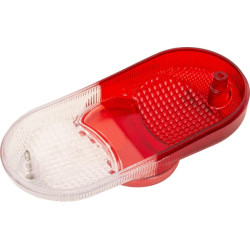 Šviesus objektyvas, skaidrus/raudonas/gintarinis, stačiakampis galinis/kairysis Cobo 0212440200