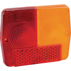 Šviesos objektyvas, raudonas/gintaras, stačiakampis galinis/dešinis Cobo 02383210