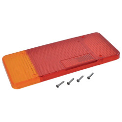 Šviesos lęšis, raudonas/gintaras, stačiakampis galinis/kairysis Cobo 0250020001