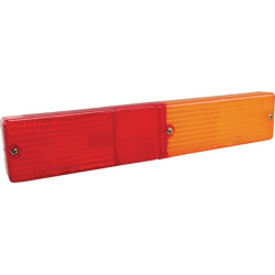 Šviesos lęšis, raudonas/gintarinis, stačiakampis LH/RH/galinis Cobo 02539300